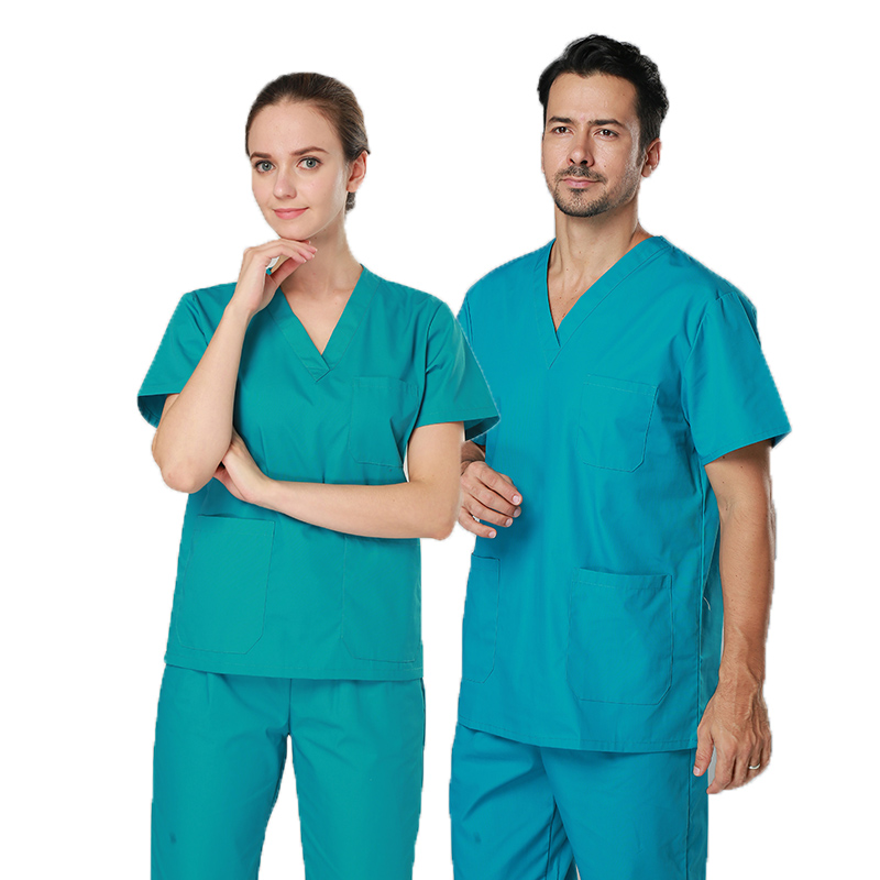 Nurse Doctor Uniform Tops Pants Scrub Sets Custom Logo